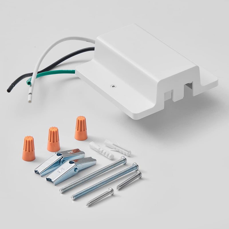 VANoopee H Track Floating Canopy Connector White - Single Circuit, LED Track Lighting Accessories, Easy Install - Image 1